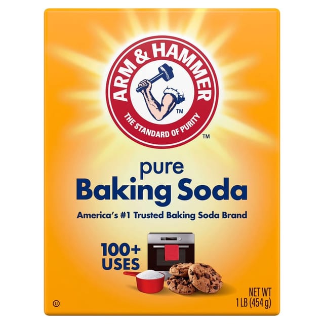 Arm & Hammer Pure Baking Soda packshot on a clean white background