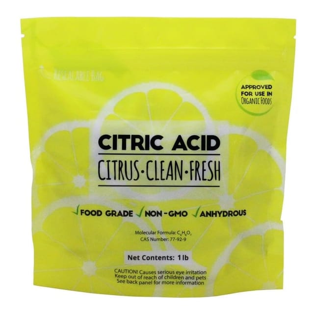 Duda Energy Fine Grain Pure Citric Acid packshot on a clean white background