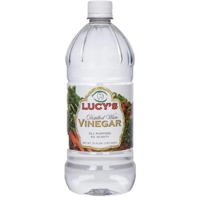 Lucy's 100% Pure Distilled White Vinegar packshot on a clean white background