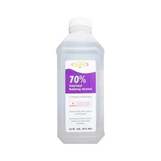 Amazon Basics 70% Isopropyl Alcohol packshot on a clean white background